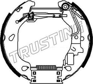 Trusting 6384 - Brake Shoe Set autospares.lv