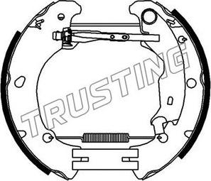 Trusting 6375 - Brake Shoe Set autospares.lv