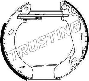 Trusting 6265 - Brake Shoe Set autospares.lv