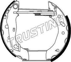 Trusting 6267 - Brake Shoe Set autospares.lv