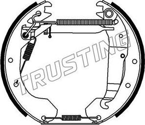 Trusting 6213 - Brake Shoe Set autospares.lv