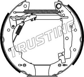 Trusting 6223 - Brake Shoe Set autospares.lv