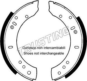 Trusting 092.302 - Brake Shoe Set autospares.lv