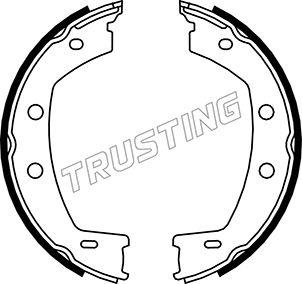 Trusting 092.312 - Brake Shoe Set, parking brake autospares.lv