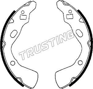 Trusting 049.140 - Brake Shoe Set autospares.lv