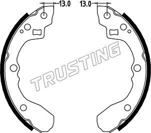 Trusting 049.147 - Brake Shoe Set autospares.lv