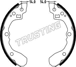 Trusting 049.151 - Brake Shoe Set autospares.lv