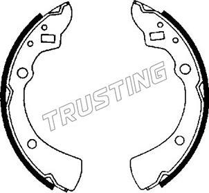 Trusting 049.115 - Brake Shoe Set autospares.lv