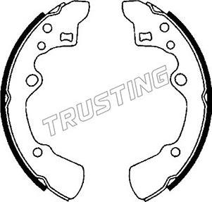 Trusting 049.135 - Brake Shoe Set autospares.lv