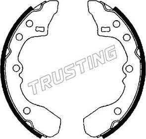 Trusting 049.128 - Brake Shoe Set autospares.lv