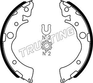 Trusting 044.018 - Brake Shoe Set autospares.lv