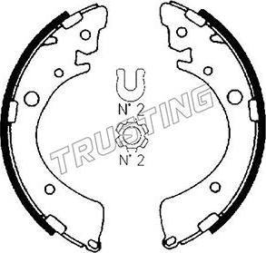 Trusting 044.013 - Brake Shoe Set autospares.lv