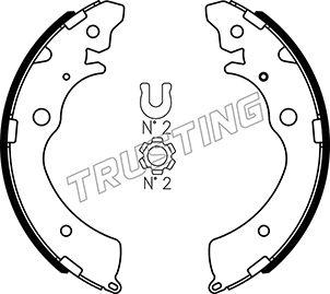 Trusting 044.017 - Brake Shoe Set autospares.lv