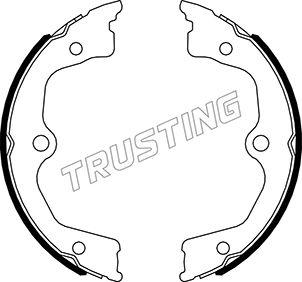 Trusting 044.030 - Brake Shoe Set, parking brake autospares.lv