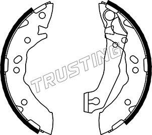 Trusting 046.204 - Brake Shoe Set autospares.lv