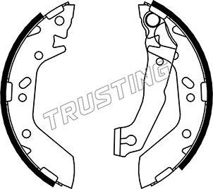Trusting 046.205 - Brake Shoe Set autospares.lv