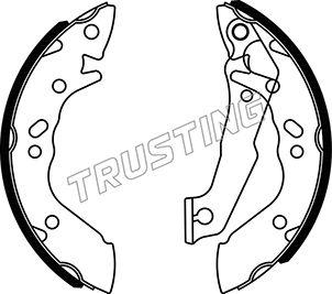 Trusting 046.202 - Brake Shoe Set autospares.lv