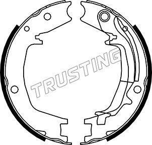 Trusting 046.215Y - Brake Shoe Set, parking brake autospares.lv