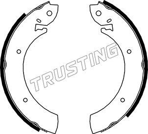 Trusting 040.080 - Brake Shoe Set autospares.lv