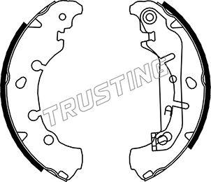 Trusting 040.149 - Brake Shoe Set autospares.lv