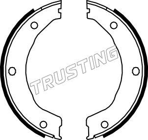 Trusting 040.158 - Brake Shoe Set, parking brake autospares.lv