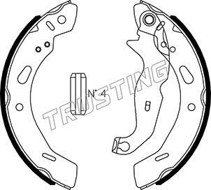 Trusting 040.162 - Brake Shoe Set autospares.lv