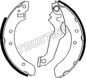 Trusting 040.115 - Brake Shoe Set autospares.lv