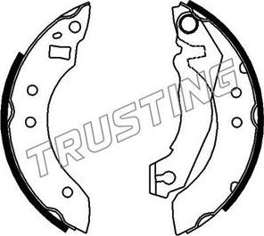 Trusting 040.111 - Brake Shoe Set autospares.lv