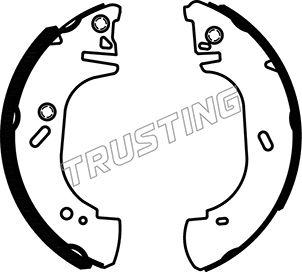 Trusting 040.136 - Brake Shoe Set autospares.lv