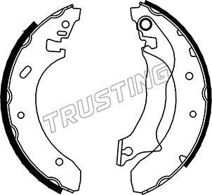 Trusting 040.138 - Brake Shoe Set autospares.lv