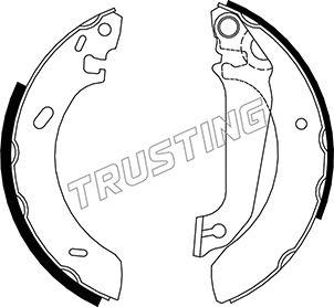 Trusting 040.133 - Brake Shoe Set autospares.lv