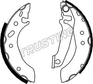 Trusting 040.132 - Brake Shoe Set autospares.lv