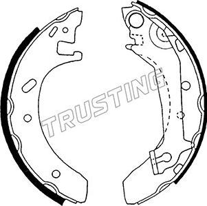 Trusting 040.137 - Brake Shoe Set autospares.lv