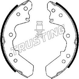 Trusting 047.358 - Brake Shoe Set autospares.lv