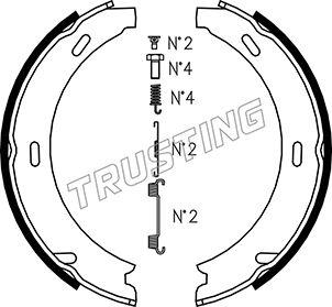 Trusting 052.117K - Brake Shoe Set, parking brake autospares.lv