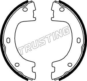 Trusting 052.136 - Brake Shoe Set, parking brake autospares.lv