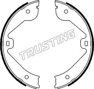 Trusting 052.131 - Brake Shoe Set, parking brake autospares.lv