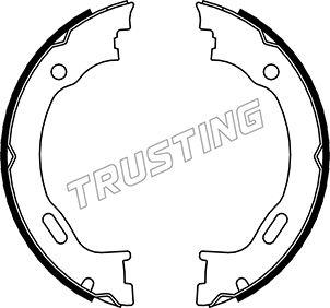 Trusting 052.129 - Brake Shoe Set, parking brake autospares.lv