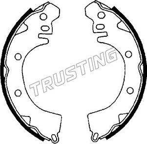 Trusting 064.155 - Brake Shoe Set autospares.lv