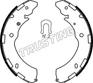 Trusting 064.181 - Brake Shoe Set autospares.lv