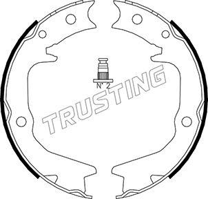 Trusting 064.177 - Brake Shoe Set, parking brake autospares.lv