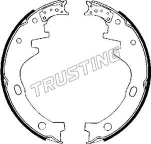 Trusting 067.164 - Brake Shoe Set autospares.lv