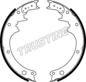 Trusting 067.165 - Brake Shoe Set autospares.lv