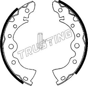 Trusting 067.167 - Brake Shoe Set autospares.lv