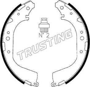 Trusting 067.179 - Brake Shoe Set autospares.lv