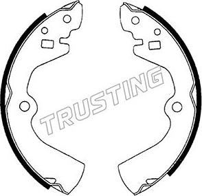 Trusting 067.172 - Brake Shoe Set autospares.lv