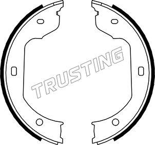 Trusting 019.029 - Brake Shoe Set, parking brake autospares.lv