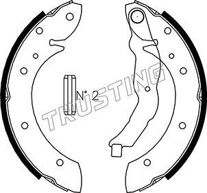 Trusting 019.025 - Brake Shoe Set autospares.lv