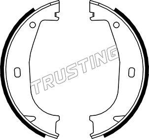 Trusting 019.026 - Brake Shoe Set, parking brake autospares.lv