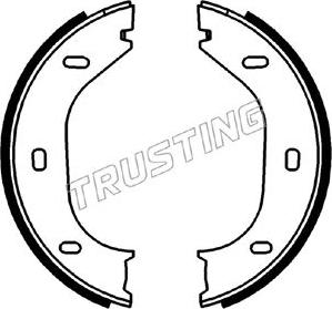 Trusting 019.021 - Brake Shoe Set, parking brake autospares.lv